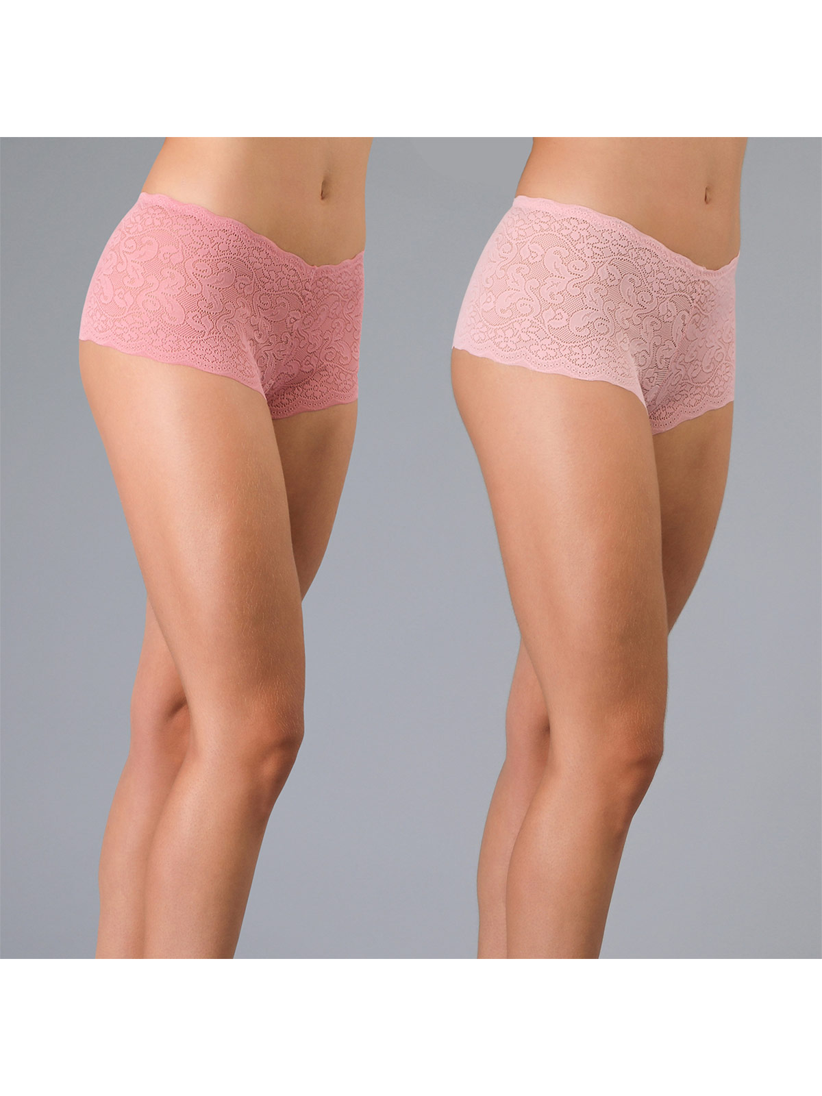 PANTALETA FLORES PACK X2 ENCAJE MICROFIBRA - 1