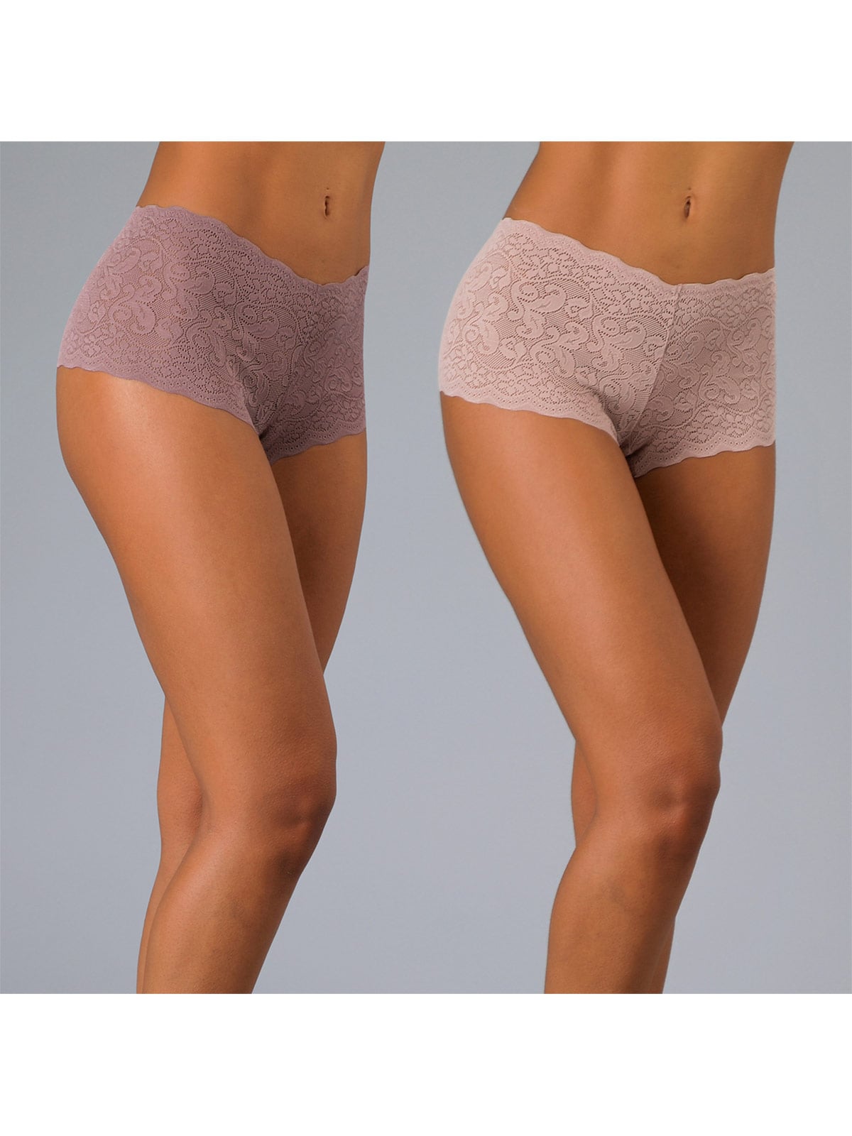 PANTALETA FLORES PACK X2 ENCAJE MICROFIBRA - 1