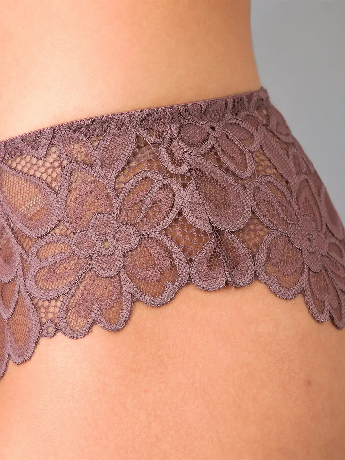 CALZÓN BIKINI FLORES ENCAJE Y LYCRA - 4