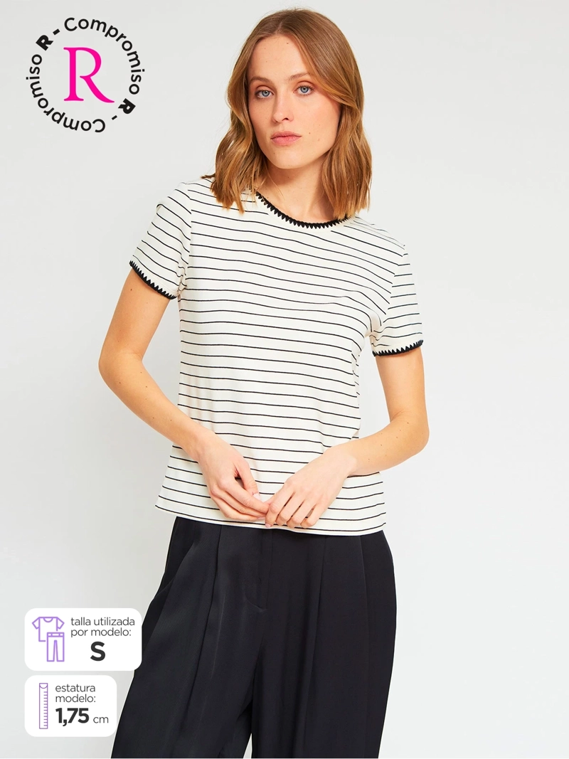POLERA MUJER MARQUIS ALGODÓN RAYAS - 1