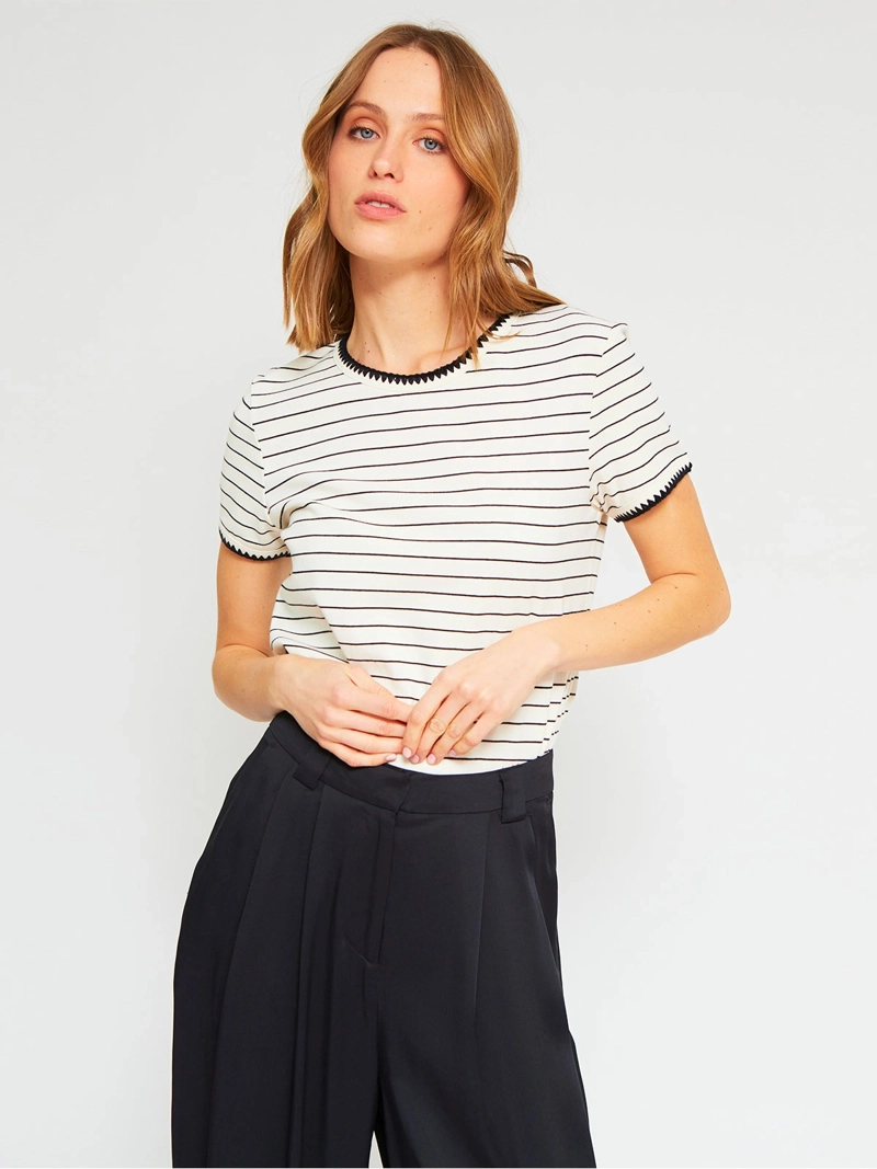POLERA MUJER MARQUIS ALGODÓN RAYAS - 2