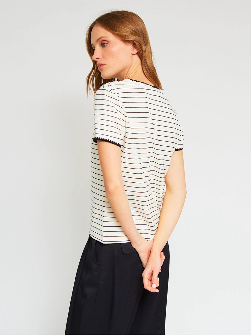 POLERA MUJER MARQUIS ALGODÓN RAYAS - 3