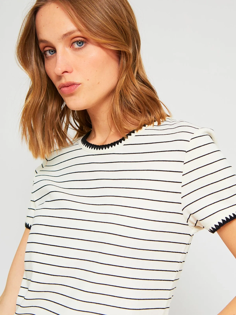 POLERA MUJER MARQUIS ALGODÓN RAYAS - 4