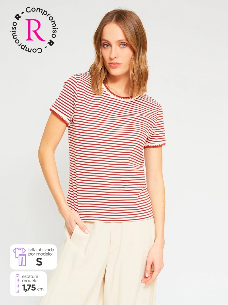 POLERA MUJER MARQUIS ALGODÓN RAYAS - 1