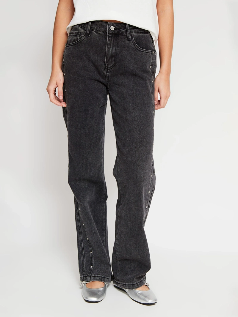 JEANS MUJER AEROPOSTALE ALGODÓN TACHAS - 2