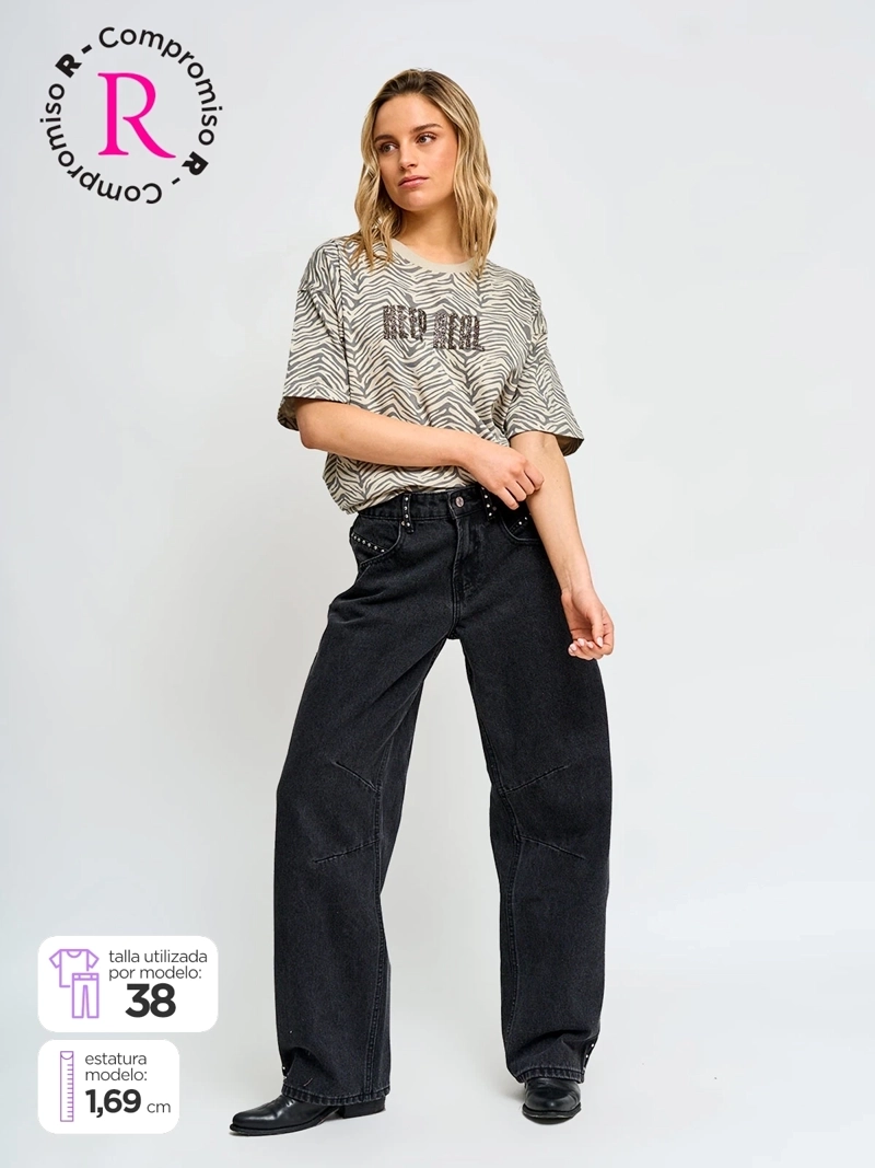 JEANS MUJER BARBADOS ALGODÓN BARREL - 1