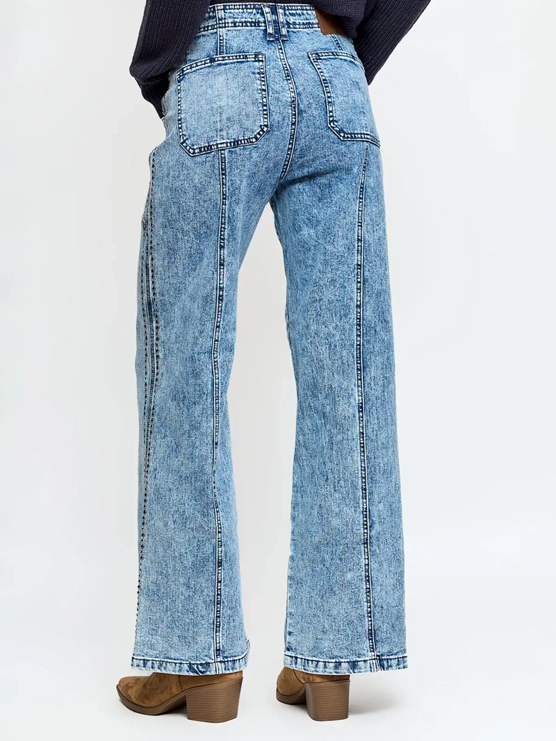 JEANS MUJER BARBADOS ALGODÓN WIDE LEG - 3