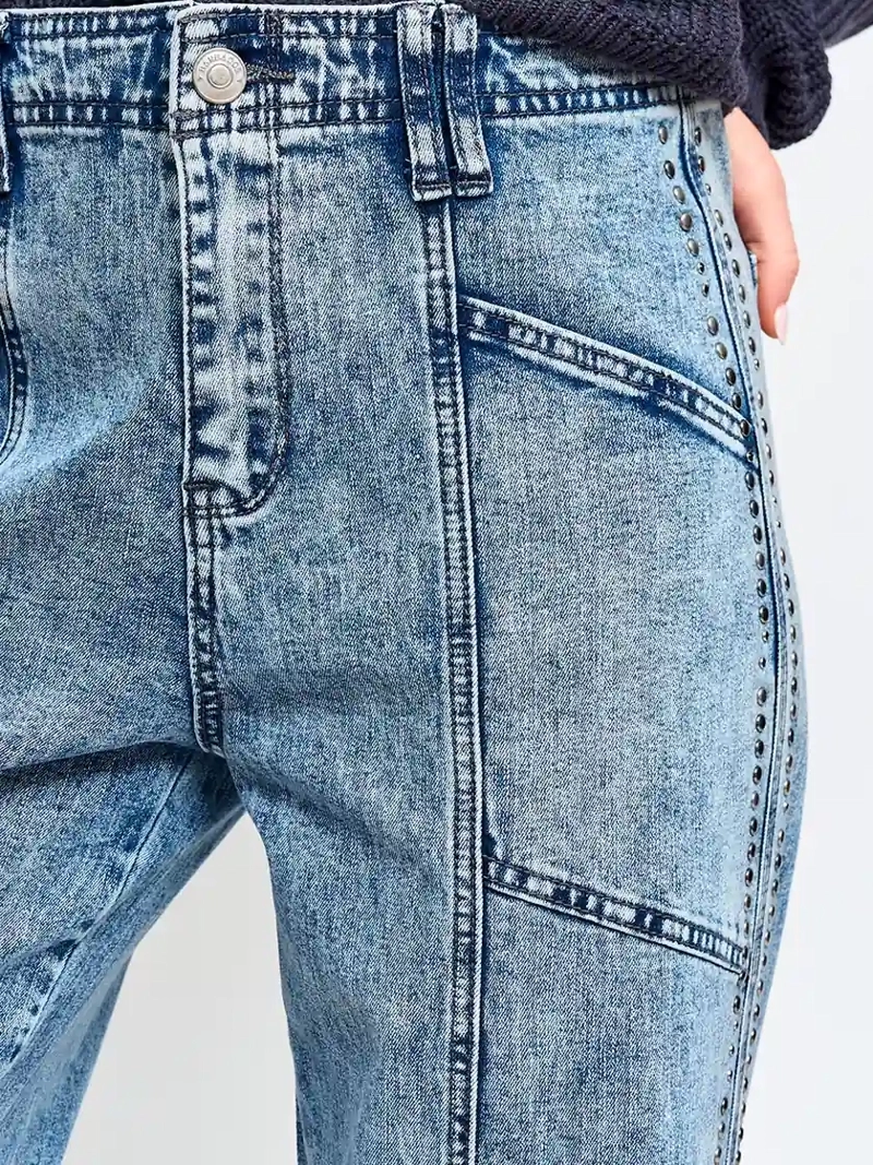 JEANS MUJER BARBADOS ALGODÓN WIDE LEG - 4