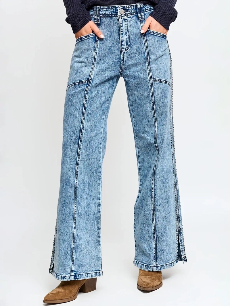JEANS MUJER BARBADOS ALGODÓN WIDE LEG - 2