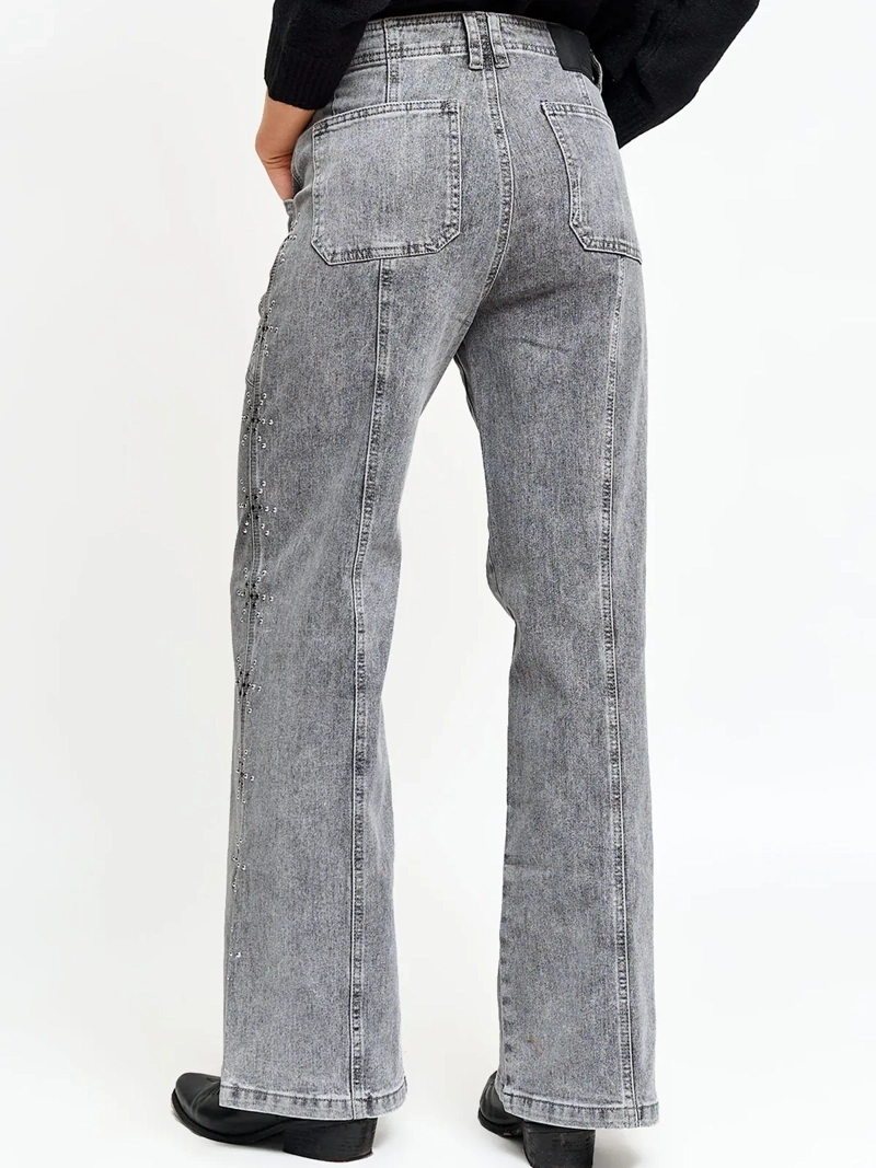 JEANS MUJER BARBADOS ALGODÓN WIDE LEG - 3