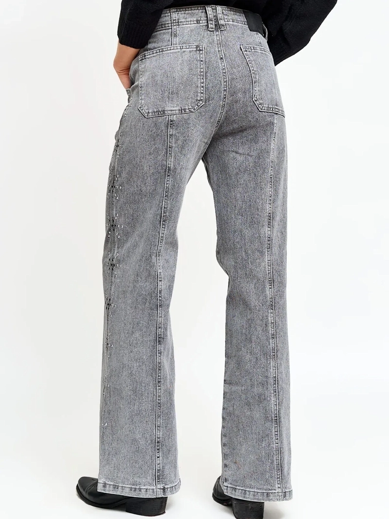 JEANS MUJER BARBADOS ALGODÓN WIDE LEG - 3