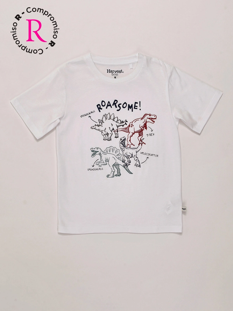 POLERA NIÑO HARVEST ALGODÓN MANGA CORTA - 1