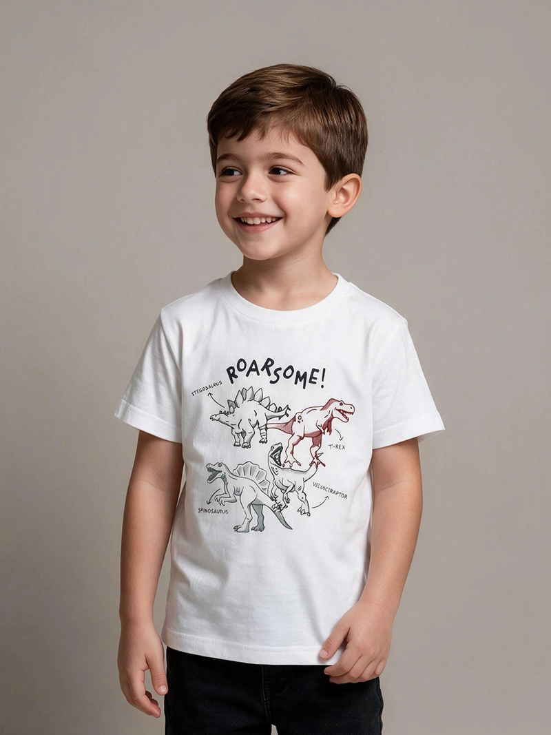 POLERA NIÑO HARVEST ALGODÓN MANGA CORTA - 1