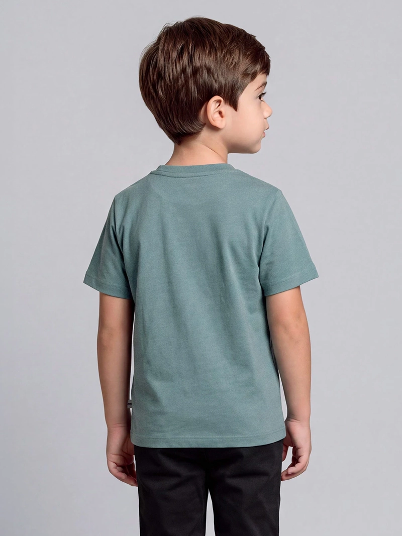POLERA NIÑO HARVEST ALGODÓN MANGA CORTA - 2