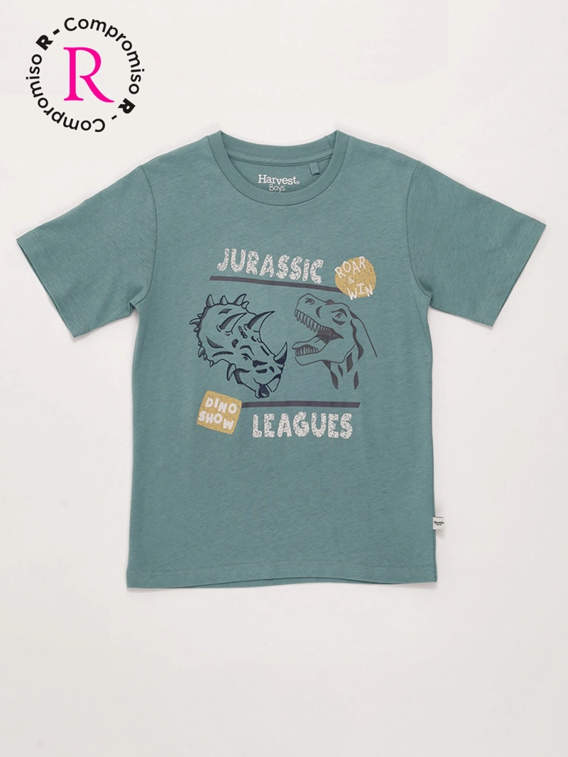 POLERA NIÑO HARVEST ALGODÓN MANGA CORTA - 3