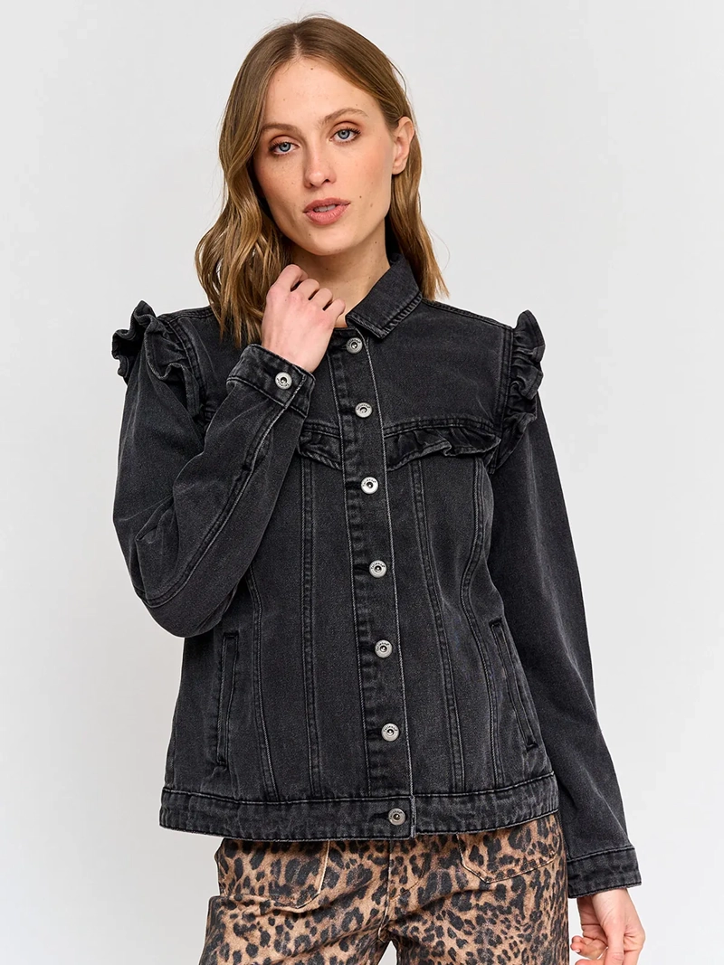 CHAQUETA MUJER TATIENNE ALGODÓN DENIM VUELOS - 2