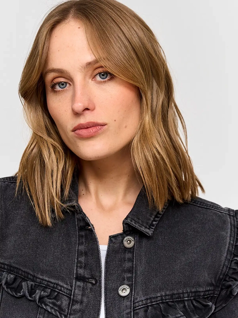 CHAQUETA MUJER TATIENNE ALGODÓN DENIM VUELOS - 4