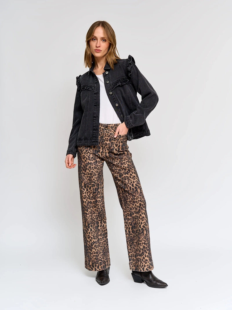 CHAQUETA MUJER TATIENNE ALGODÓN DENIM VUELOS - 5