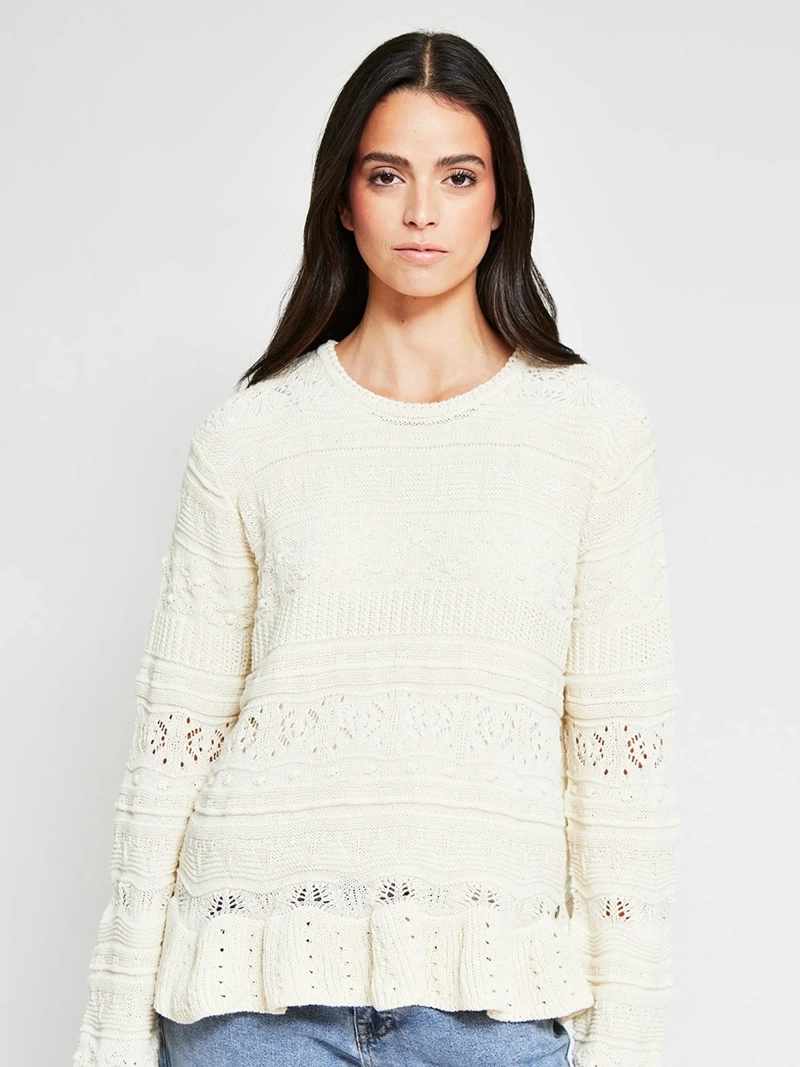 SWEATER MUJER PEPE JEANS ALGODÓN CALADO - 2