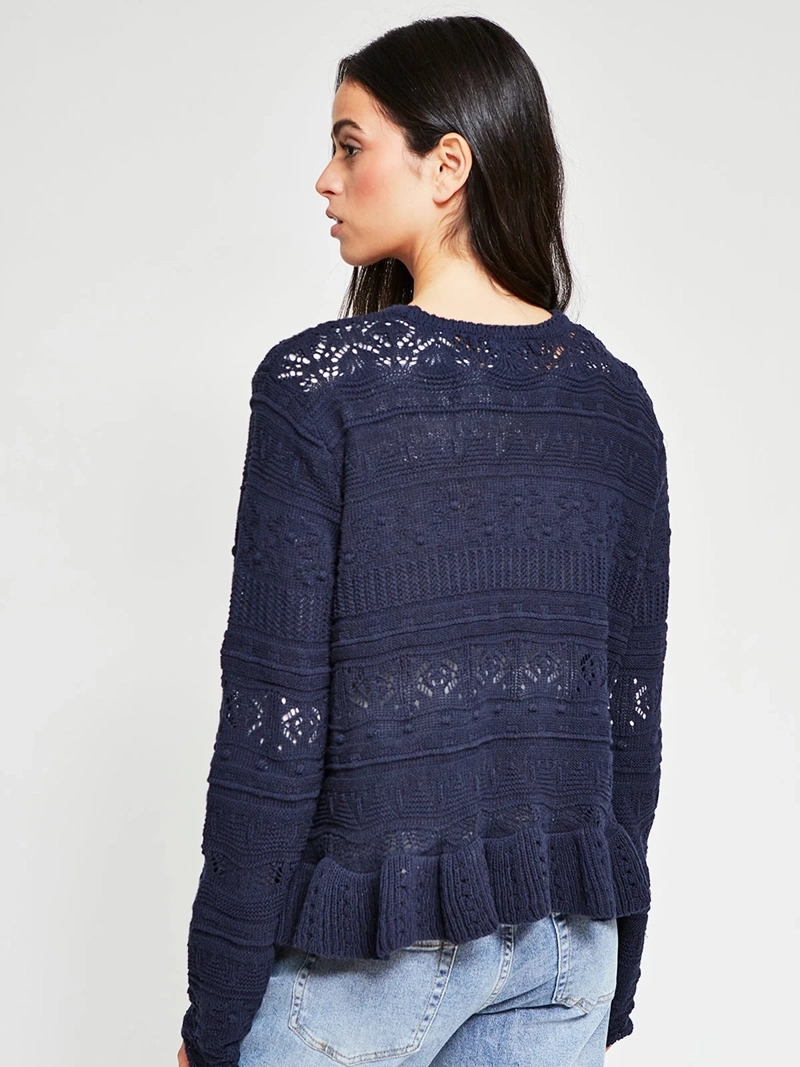 SWEATER MUJER PEPE JEANS ALGODÓN CALADO - 3