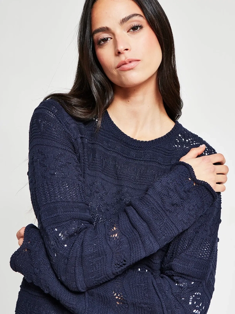 SWEATER MUJER PEPE JEANS ALGODÓN CALADO - 4