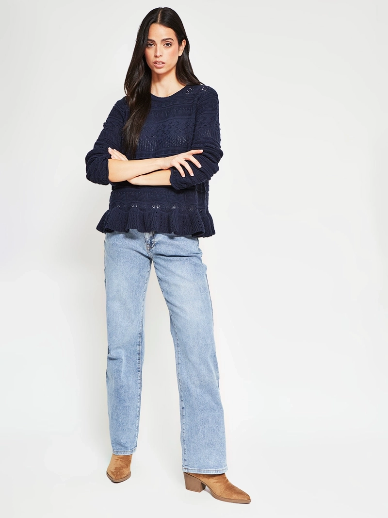 SWEATER MUJER PEPE JEANS ALGODÓN CALADO - 5