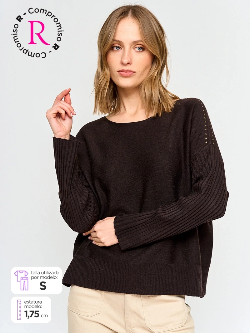 SWEATER MUJER TATIENNE CUELLO REDONDO - 1