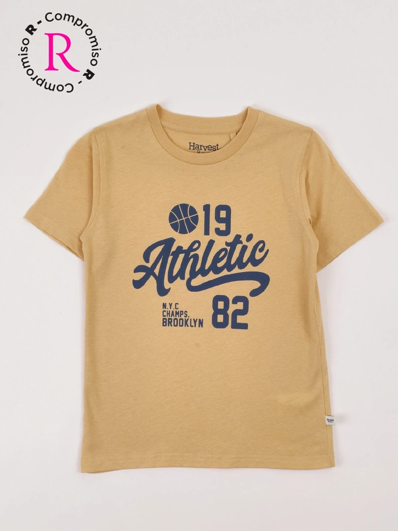 POLERA NIÑO HARVEST ALGODÓN MANGA CORTA - 3