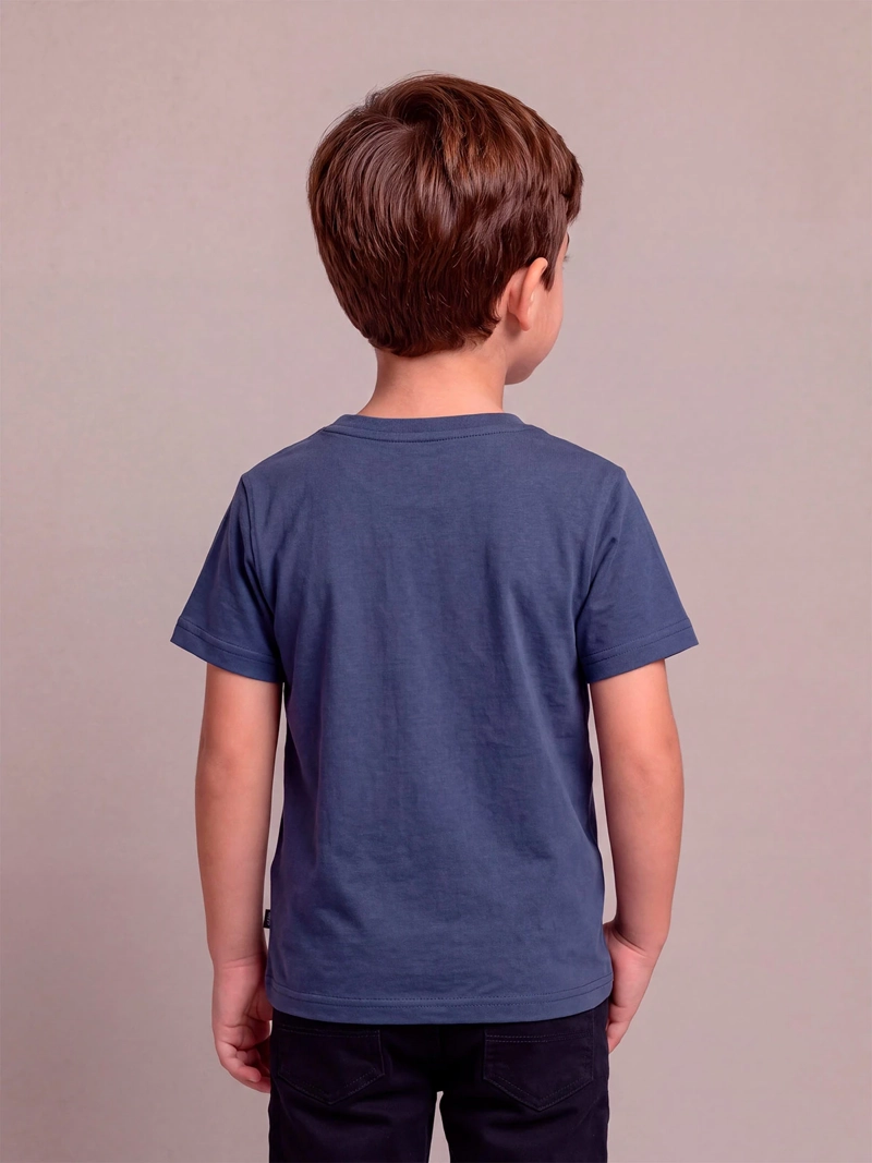 POLERA NIÑO HARVEST ALGODÓN MANGA CORTA - 2