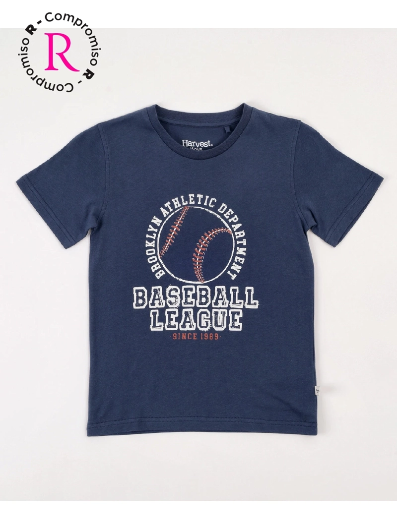 POLERA NIÑO HARVEST ALGODÓN MANGA CORTA - 3