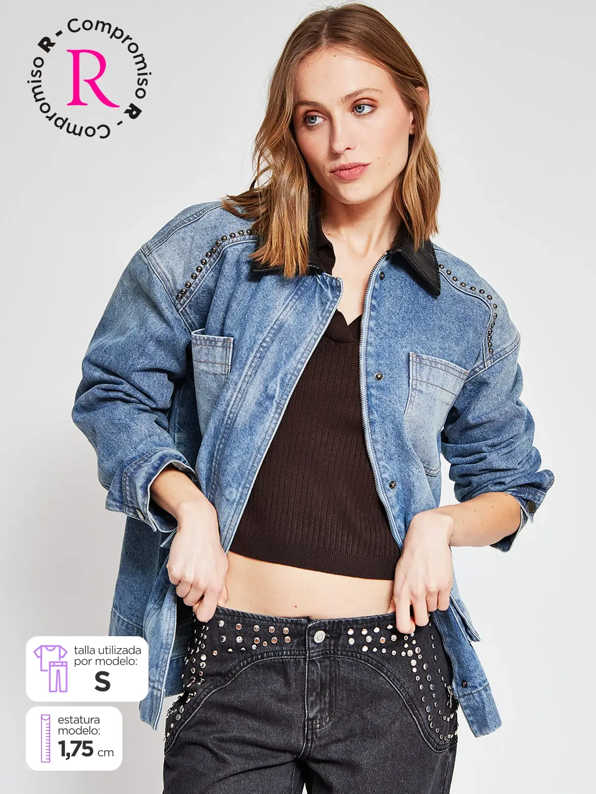 CHAQUETA MUJER BARBADOS ALGODÓN DENIM - 1