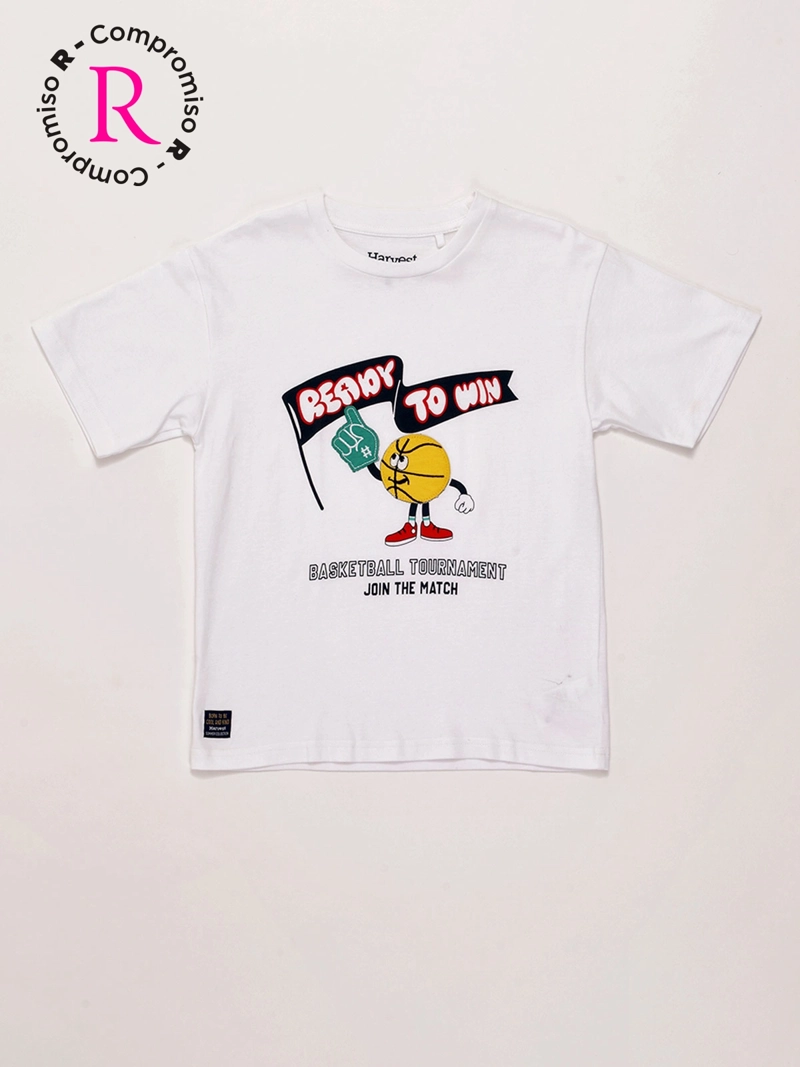 POLERA NIÑO HARVEST ALGODÓN MANGA CORTA - 3