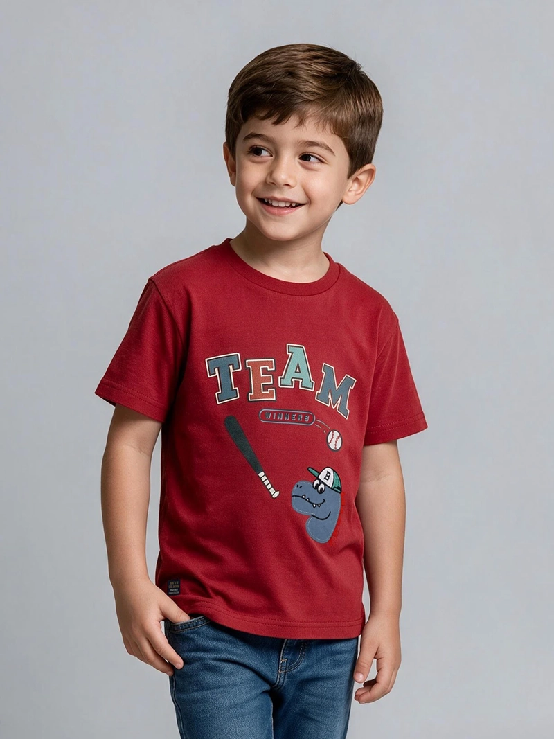POLERA NIÑO HARVEST ALGODÓN MANGA CORTA - 1