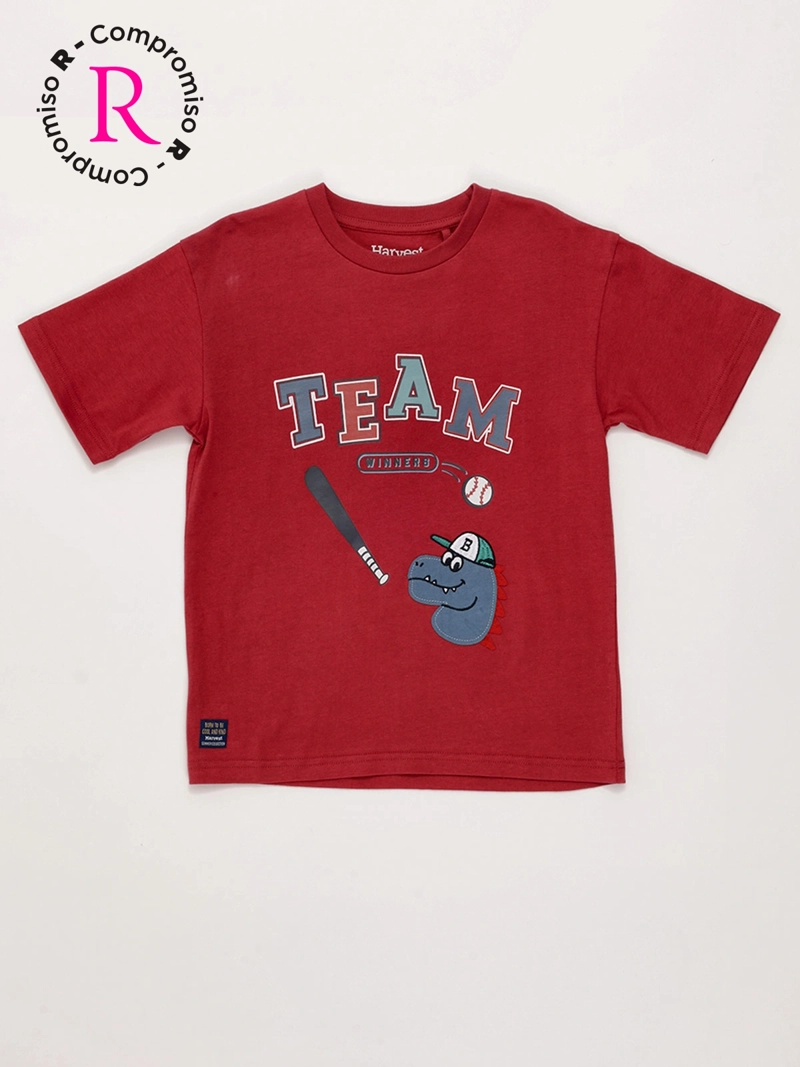 POLERA NIÑO HARVEST ALGODÓN MANGA CORTA - 3