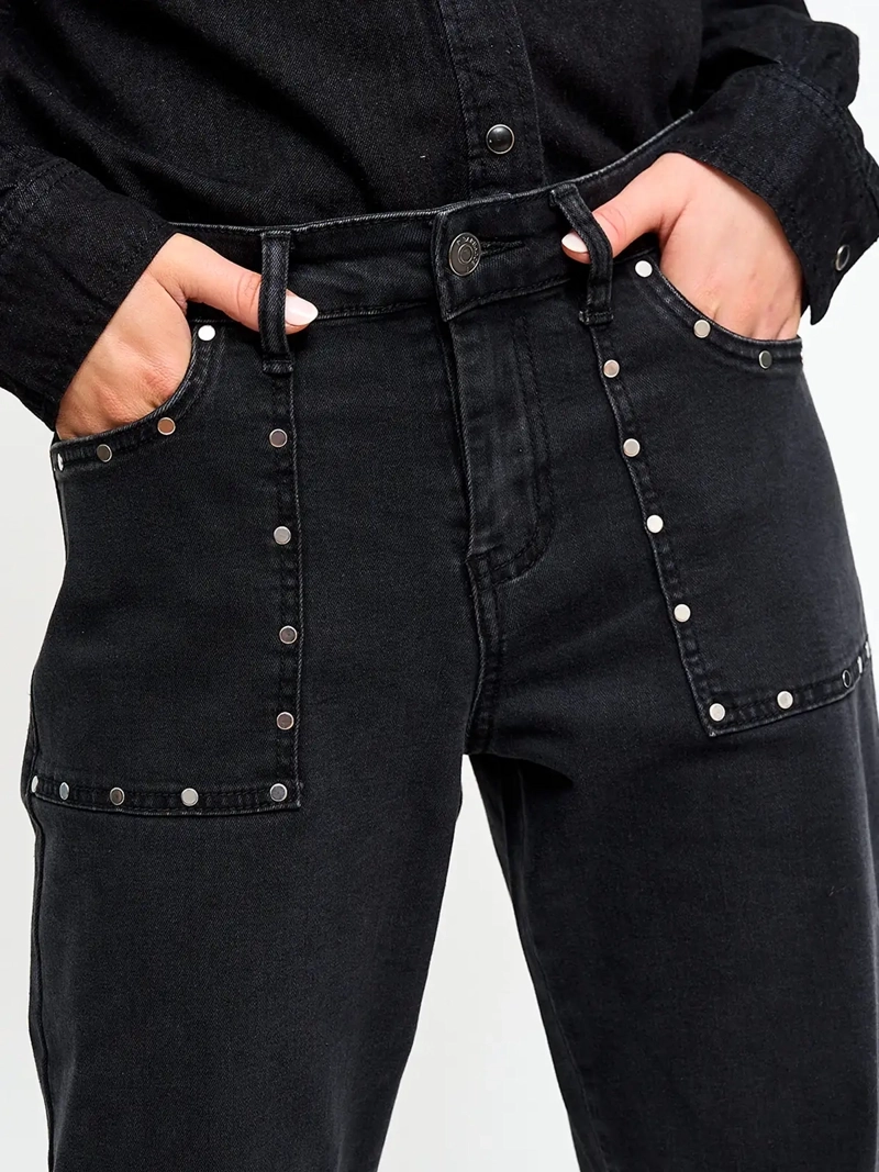 JEANS MUJER BARBADOS ALGODÓN TACHAS - 4
