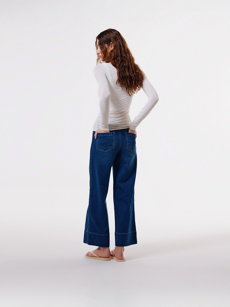 JEANS MUJER TATIENNE ALGODÓN REGULAR BORDADO - 2