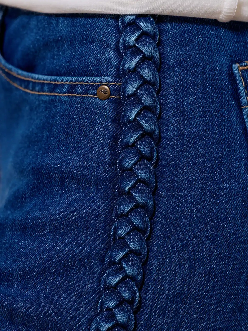 JEANS MUJER TATIENNE ALGODÓN REGULAR BORDADO - 3