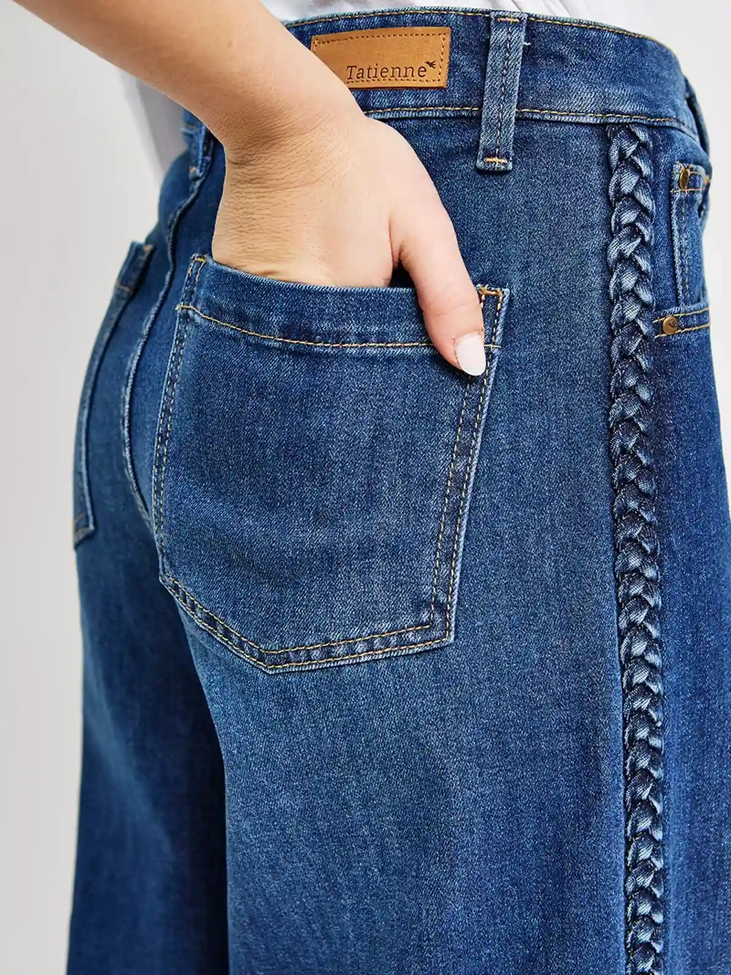 JEANS MUJER TATIENNE ALGODÓN REGULAR BORDADO - 7