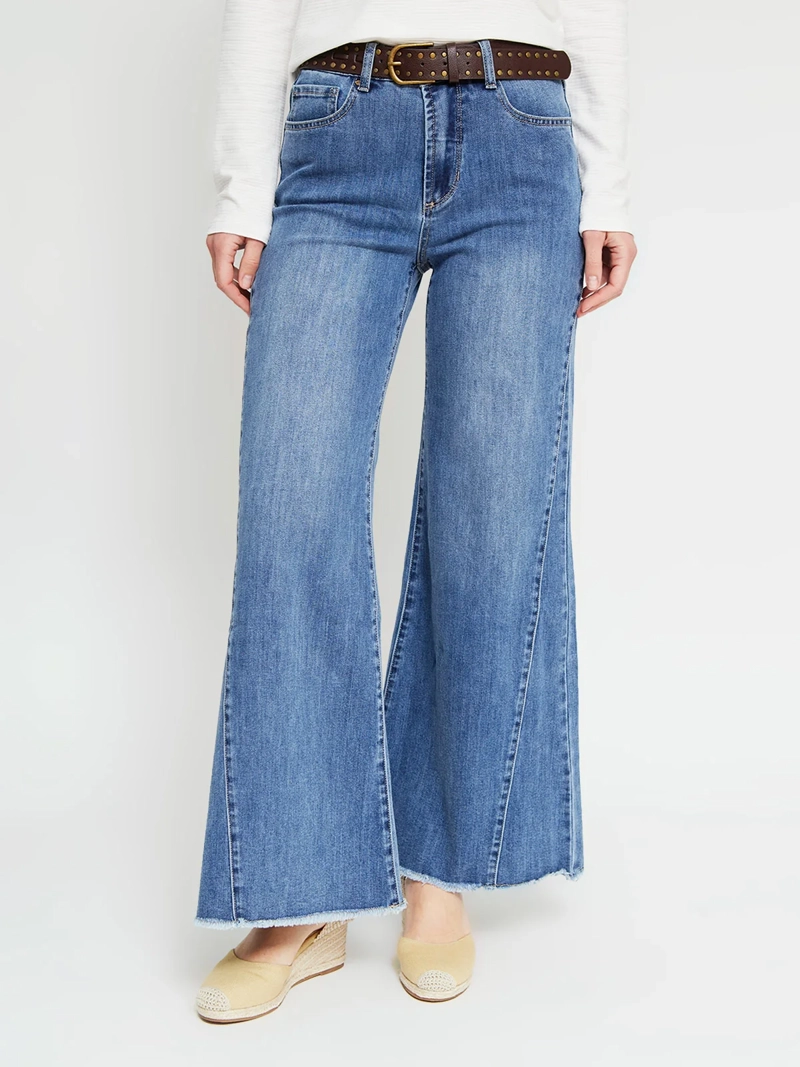 JEANS MUJER TATIENNE ALGODÓN WIDE LEG - 2