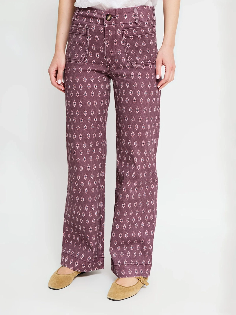 PANTALÓN MUJER TATIENNE ALGODÓN WIDE LEG ESTAMPADO - 2