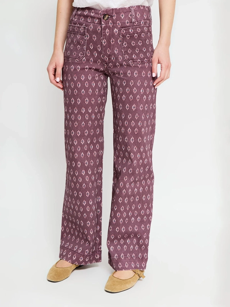 PANTALÓN MUJER TATIENNE ALGODÓN WIDE LEG ESTAMPADO - 2