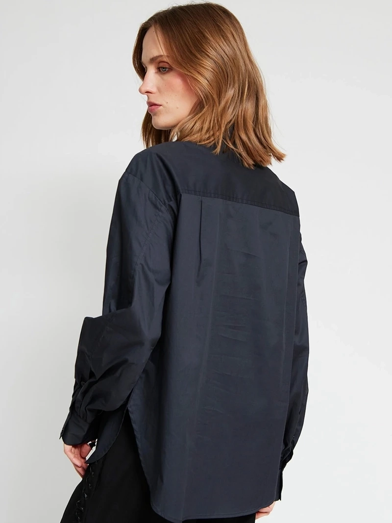 BLUSA MUJER MARIA CHER X MARQUIS ALGODÓN CAMISERA MOSTACILLAS - 4
