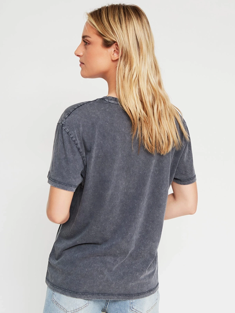 POLERA MUJER BARBADOS ALGODÓN MANGA CORTA BÁSICA - 2