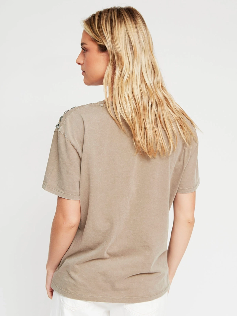 POLERA MUJER BARBADOS ALGODÓN MANGA CORTA BÁSICA - 2