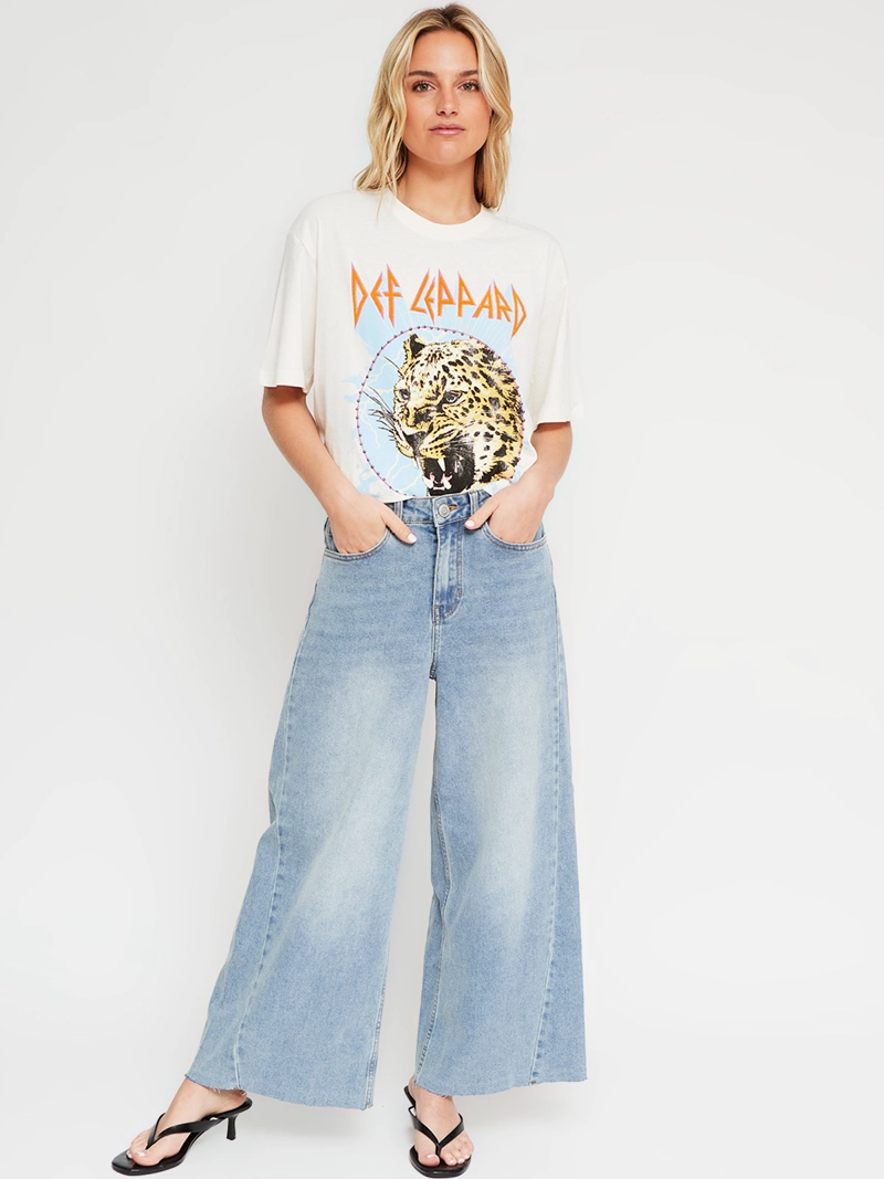 POLERA MUJER BARBADOS ALGODÓN MANGA CORTA DEF LEPPARD - 4