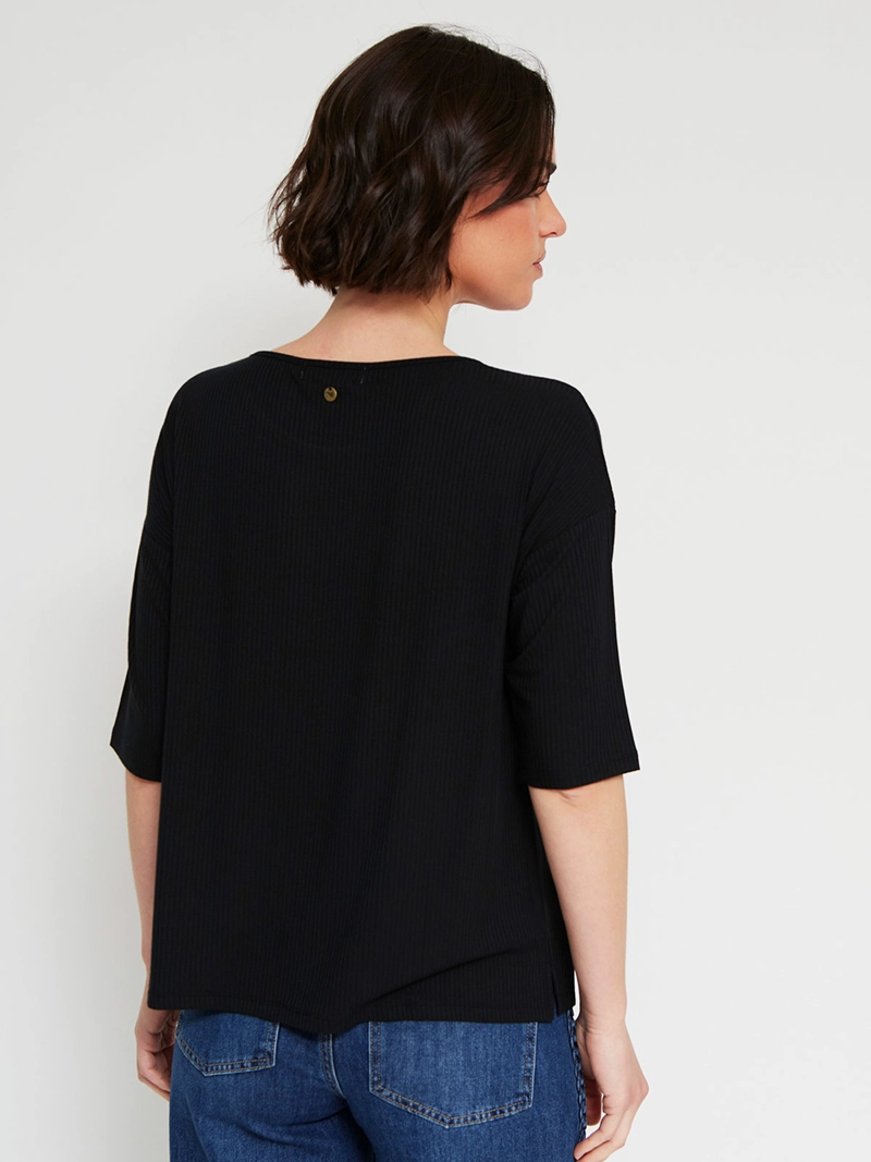 POLERA MUJER TATIENNE MANGA 3/4 TACHAS - 2