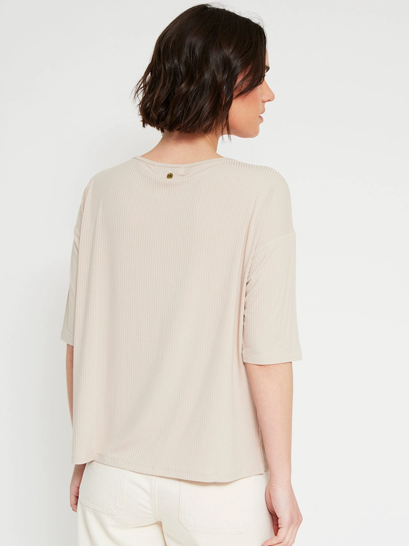POLERA MUJER TATIENNE MANGA 3/4 TACHAS - 2