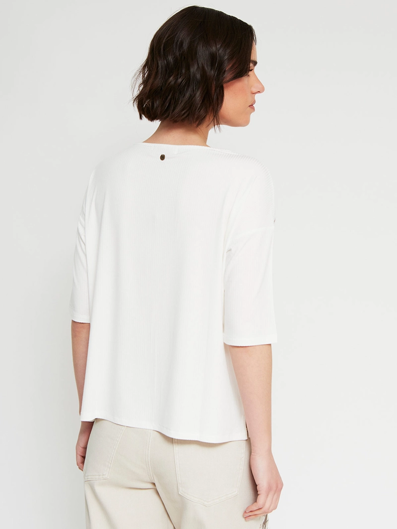POLERA MUJER TATIENNE MANGA 3/4 TACHAS - 2