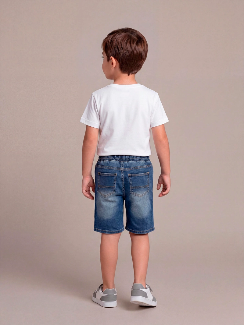 SHORT NIÑO HARVEST ALGODÓN DENIM - 2