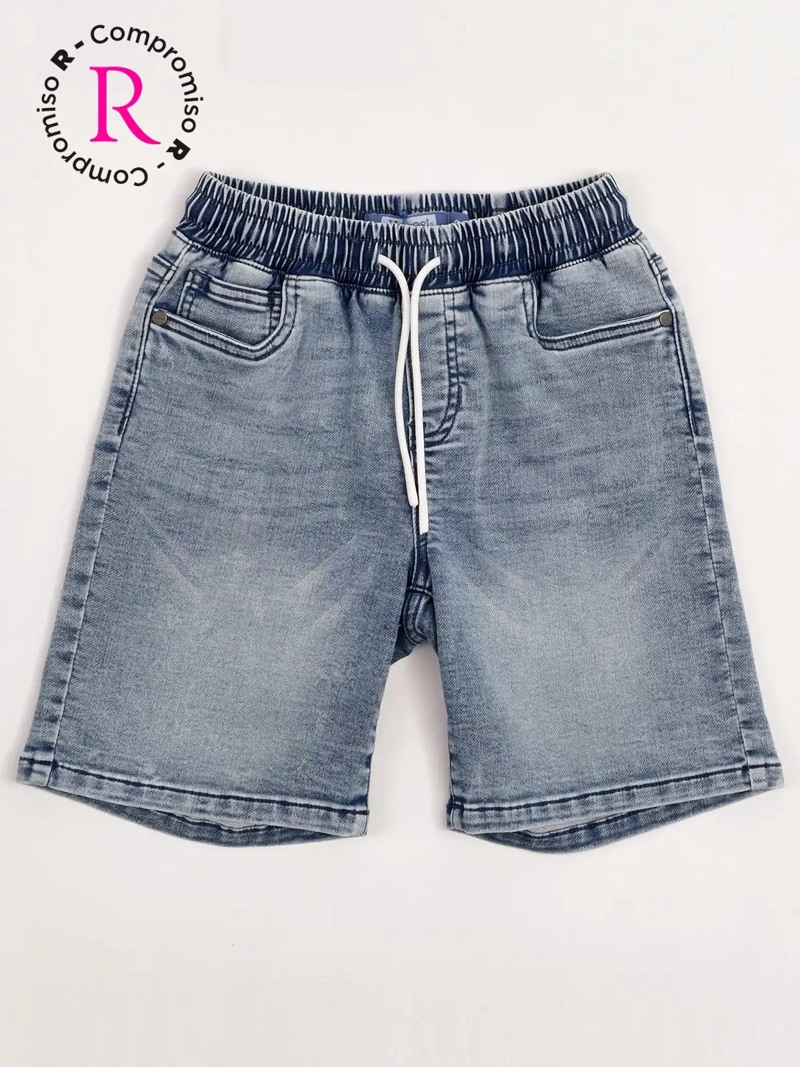 SHORT NIÑO HARVEST ALGODÓN DENIM - 3